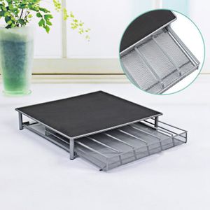 support de rangement de caf/é bo/îte de rangement empilable tiroir /à capsules Bo/îte de rangement de 36 dosettes de caf/é avec tiroir coulissant