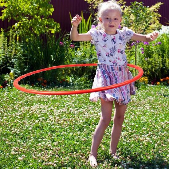 Lot De 2 Cerceaux Hula Hoop Démontables Pour Enfants - 8 Sections, Sac Inclus | Pour Fitness, Danse, Jeu En Extérieur