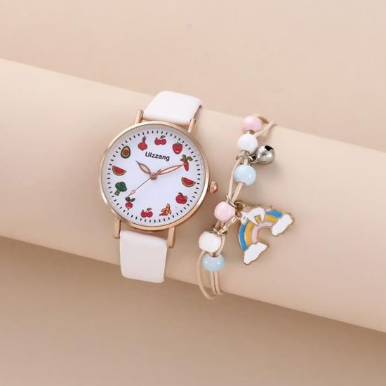 Montre Pour Enfants Motif Dauphin – Cadran Clair, Bracelet Ajustable, Léger Et Facile à Lire, Idéale Pour Apprendre L'heure