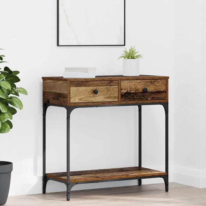 Table console ,Meuble d'Entrée,VIDAXL，Petit Bureau, Bois ancien 75 x 34 ...
