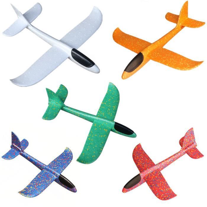 36CM Vert - Avion en mousse EPP à lancer à la main pour enfants, Avion en mousse, Avion à