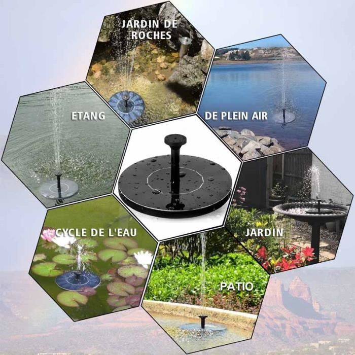 Esotec - Kit pompe solaire bassin ou fontaine Siena LED - Fontaine de  jardin, puit - Rue du Commerce