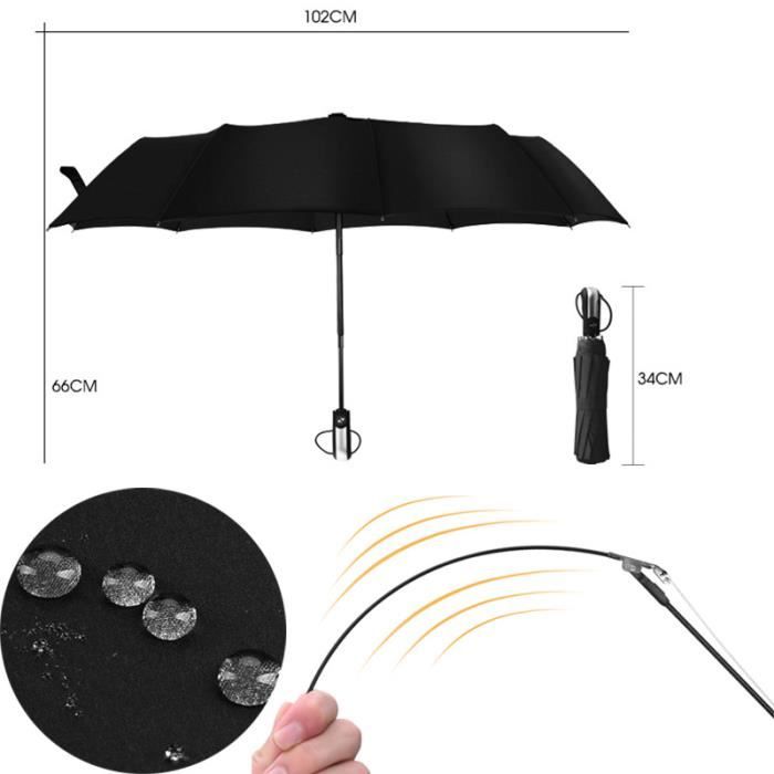 Parapluie Antivent Anti retournement - Résistant Au Vent Pratique