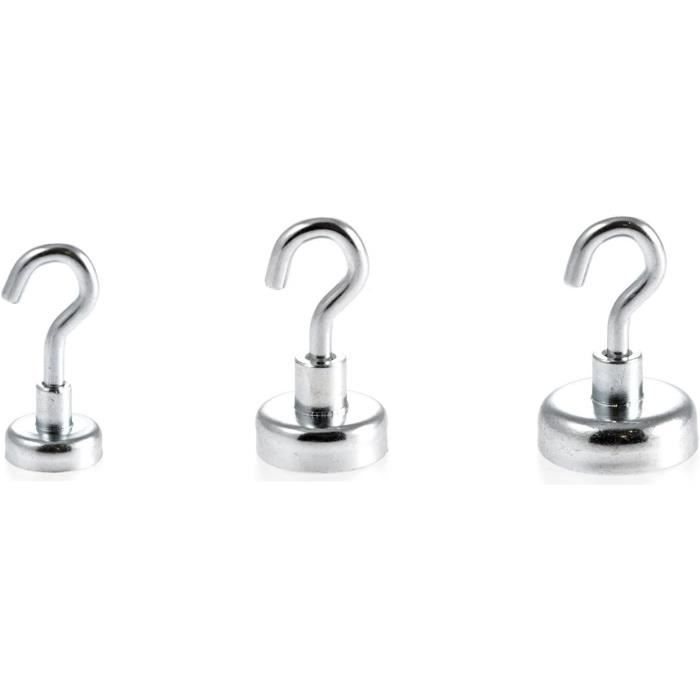 Magnetastico Neodym N35 Ösenmagnet 32mm – 34 Kg Haftkraft, Topfmagnet Mit Ringschraube Verzinkt, Starke Magnethalterung