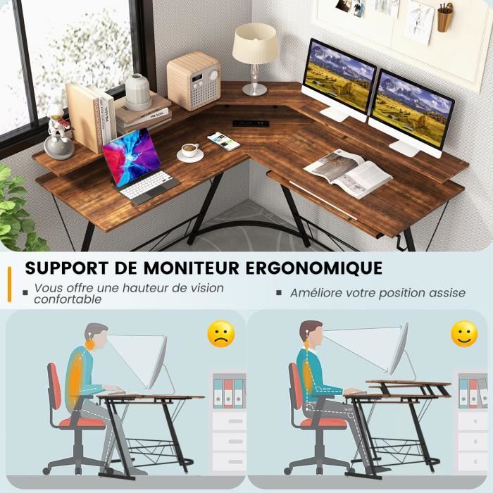 Écran De Confidentialité En Acrylique Pour Bureau - Design Vague Moderne - Avec Pinces - Neuf