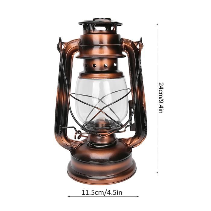 Lampe à kérosène - SURENHAP - Vintage - Fer et Verre - Décoration