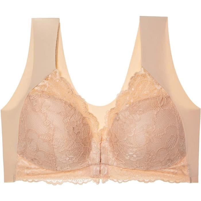 Soutien-Gorge De Sport Femme Zippé Devant Push-Up Sans Armature – Respirant Fitness Yoga Running