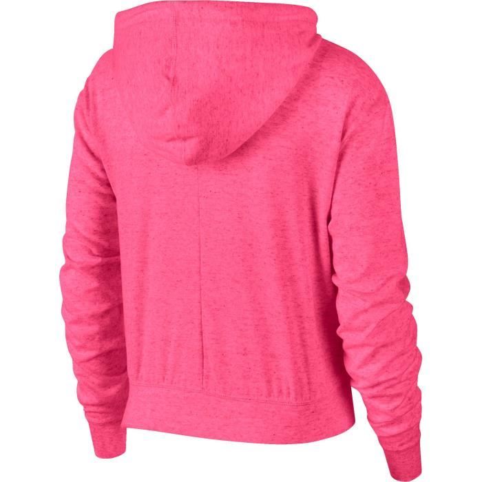 NIKE W NSW GYM VNTG HOODIE FZ ROSE Cdiscount Pr t Porter