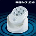 Lampe d'appoint à piles projecteur avec détecteur de mouvement * Dimensions approx, : 12 x 10 x 5 cm (projecteur) et 12 x 12 x 7 cm-2