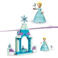 LEGO® 43199 Disney La Cour du Château d’Elsa, Jouet de Construction pour Enfants, Mini-Poupée Reine des Neiges 2 et Robe Diamant-2