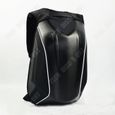 TD® Sac à dos en fibre de carbone moto moto moto voyage loisirs épaule casque sac étanche grande capacité coque dure sac à dos noir-2