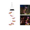 WF26951-CARILLONS lumières LED Chimes coloré vent solaire imperméable animal mobile lumière extérieure Jardin Décoration-2