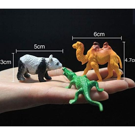 Figurine Miniature RK7S5 Safari animaux en plastique chiffres