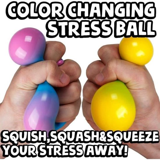 6 PCS Balle Anti-Stress,Balles Anti-Stress pour Enfant et Adulte,Doux  Squeeze Anti-Stress,Colorées Balle Antistress pour Soulager - Cdiscount  Jeux - Jouets