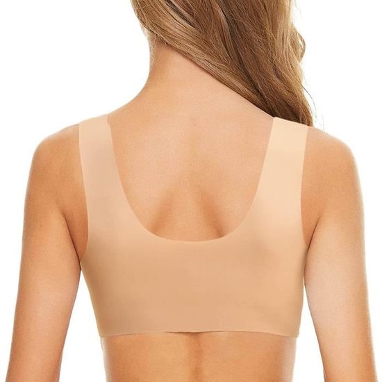 Soutien-Gorge De Sport Femme Zip Devant Brassière Push Up