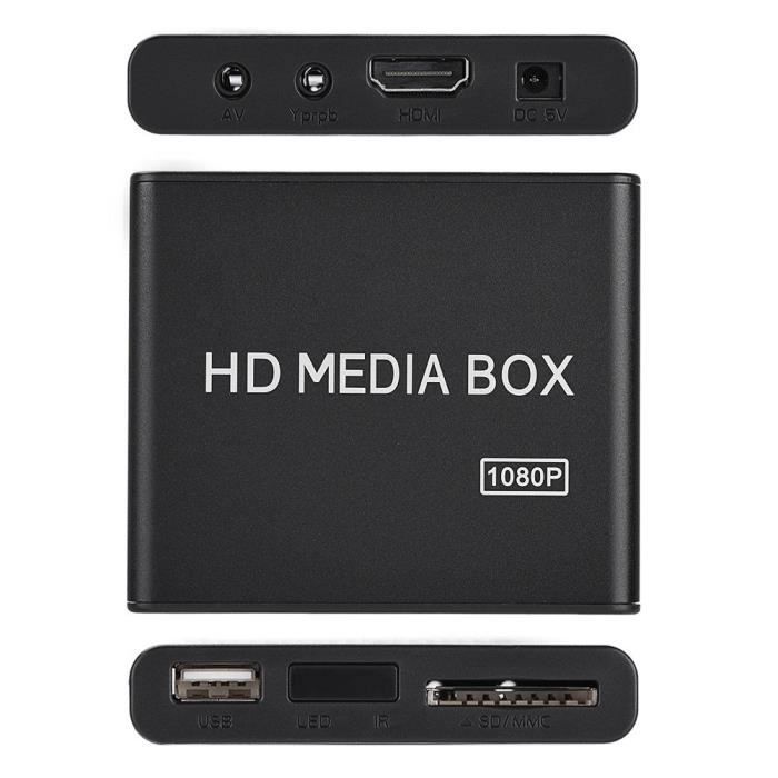 HD Box Multimedia Player TV USB HDMI 1080P Media Vidéo Lecteur MP3 AVI ...