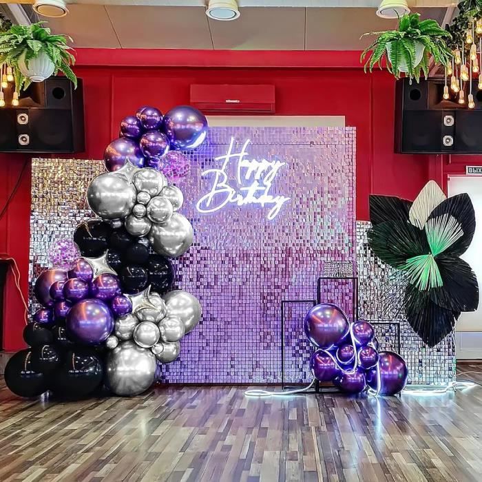 113pcs Ensemble de ballons décoratifs violets - Temu Belgium