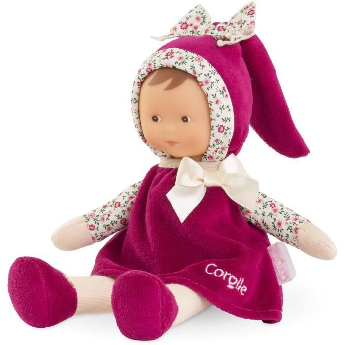 Corolle Mon Doudou - Tidoudou Rose Grenadine, Le Mini Doudou Tout Doux Qui Sent La Vanille, Dès La Naissance