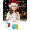 Enfants Adultes Cadeau de Vacances Speed Cube 3x3x3 Stickerless Magic Puzzle Cube de Vitesse Magique (Surface mate non marquante)-3