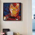 LEGO® ART 31199 Iron Man de Marvel Studios Poster Mural, Loisirs Créatifs Adultes, Décoration Chambre Cadeau Original-3