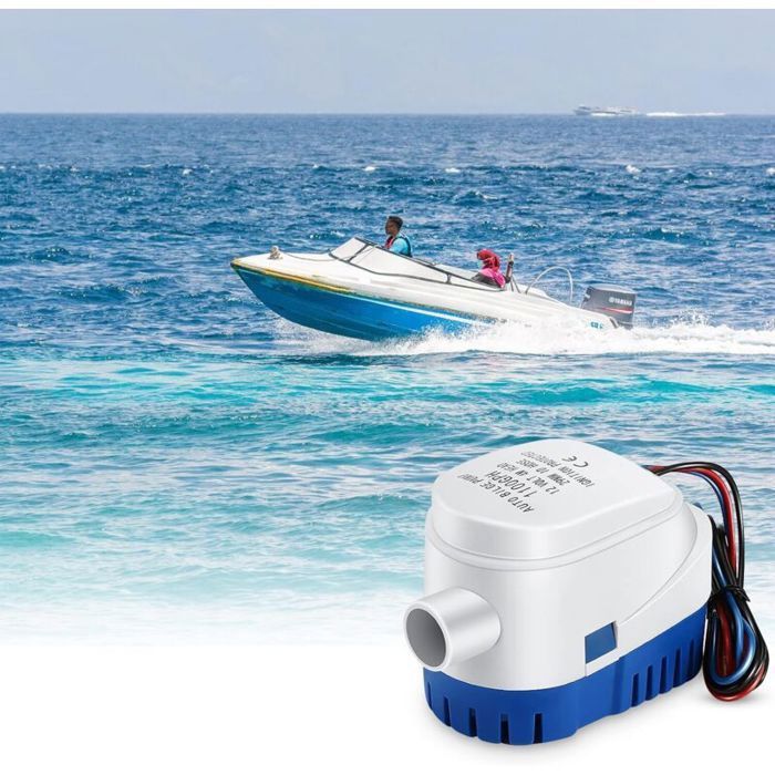 Pompe De Cale Automatique 12V 1100 GPH – Avec Flotteur, Submersible, Pour Bateau, étang Ou Piscine