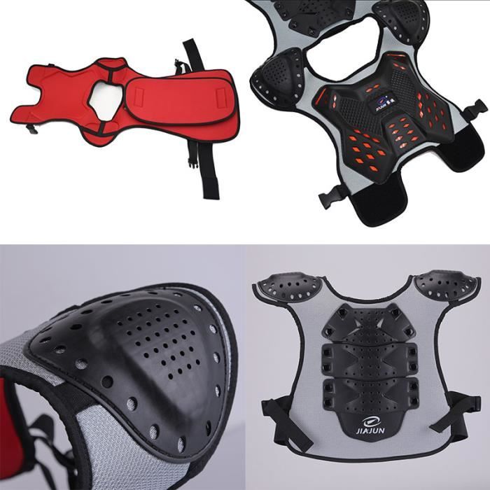 Gilet Protection Dos Et Poitrine - Sport Moto, Velo, Skate - EVA - Taille S à XL - Anti-Choc Et Respirant