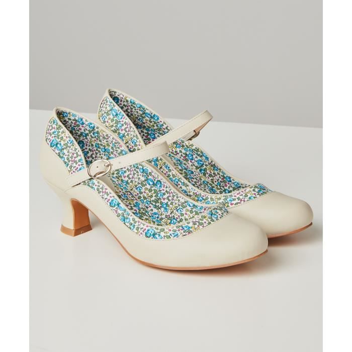 Escarpins fleuris femme shop