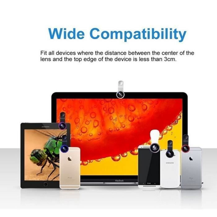 Objectif Pince 3 en 1 pour SONY Xperia L1 Smartphone Universel Macro Fisheye Grand Angle Metal Pochette Demontable Cdiscount Telephonie