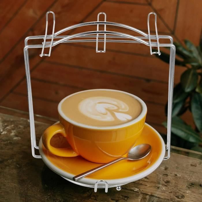 Porte-tasse porte-gobelet arbre à tasse en acier inoxydable présentoir d' arbre à tasse