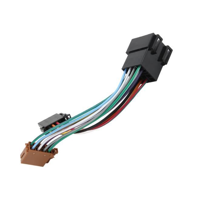 Connecteur de fil radio Adaptateur de Faisceau de Câbles Kit Audio Stéréo  ISO de Voiture Convient pour Peugeot 106 206 - Cdiscount Auto