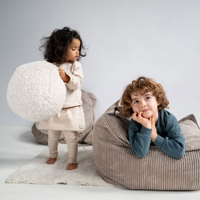 MISIOO Pouf Sacco Per Bambini - Puffy Square - Poltrona Per