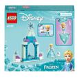 LEGO® 43199 Disney La Cour du Château d’Elsa, Jouet de Construction pour Enfants, Mini-Poupée Reine des Neiges 2 et Robe Diamant-5