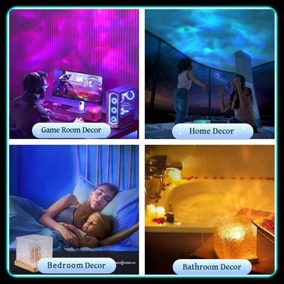 Projecteur Ciel étoilé & Effet Aurore Boréale – Cube Cristal LED, 16 Couleurs, Télécommande - 7