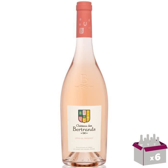 Château des Bertrands 2019 Côtes de provence - Vin rosé de Provence x6