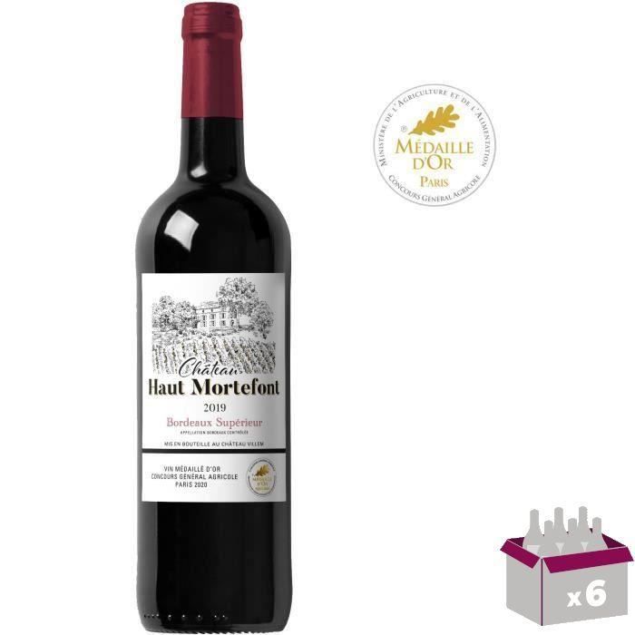 Château Haut Mortefont 2019 Bordeaux Supérieur - Vin rouge de Bordeaux x6
