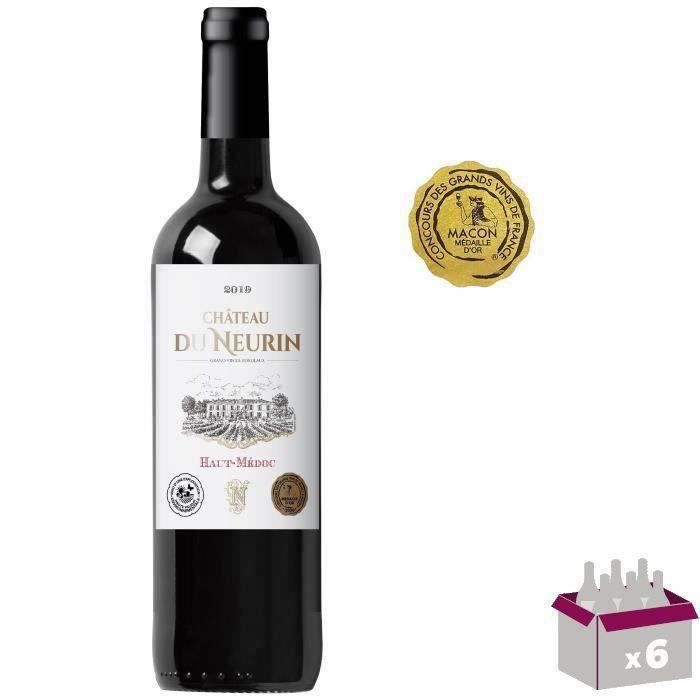 Château du Neurin 2019 Haut-Médoc - Vin rouge de Bordeaux x6