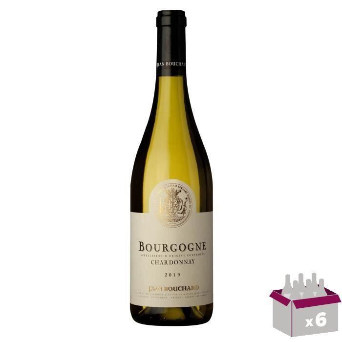 Jean Bouchard 2019 Bourgogne Chardonnay - Vin blanc de Bourgogne x6