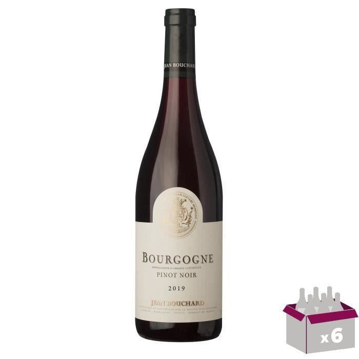 Jean Bouchard 2019 Pinot Noir - Vin rouge de Bourgogne x6