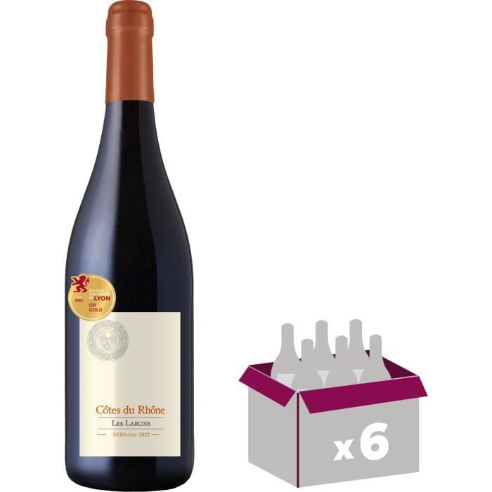 Les Larcins 2019 Côtes du Rhône - Vin rouge de la Vallée du Rhône x6
