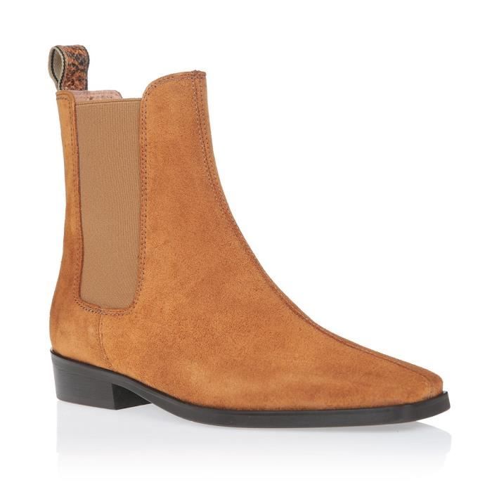 SCOTCH & SODA Bottines Amie Cognac Femme