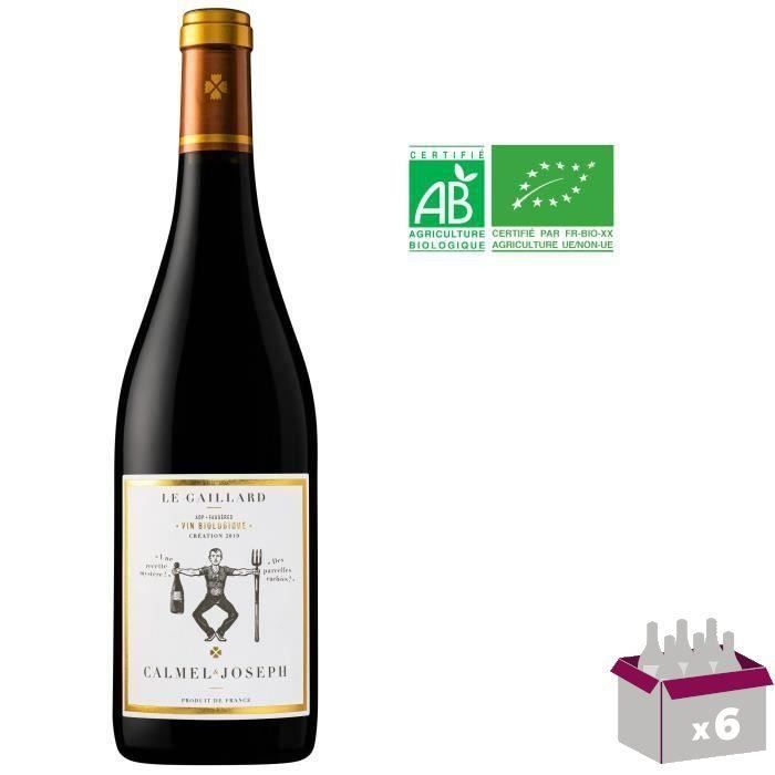 Calmel & Joseph Le Gaillard 2019 Faugères - Vin rouge de Languedoc Bio x6