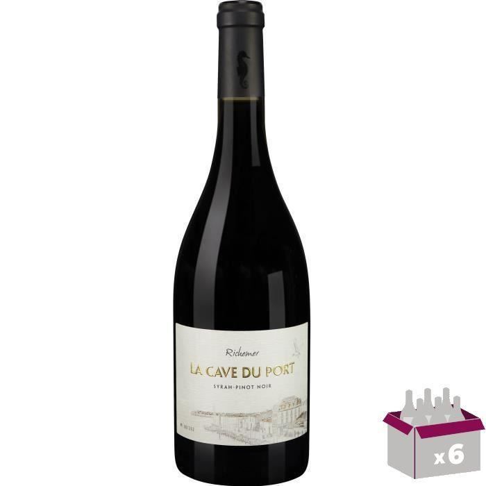 Les Caves Richemer Cave du Port 2019 Côtes de Thau - Vin rouge de Languedoc x6
