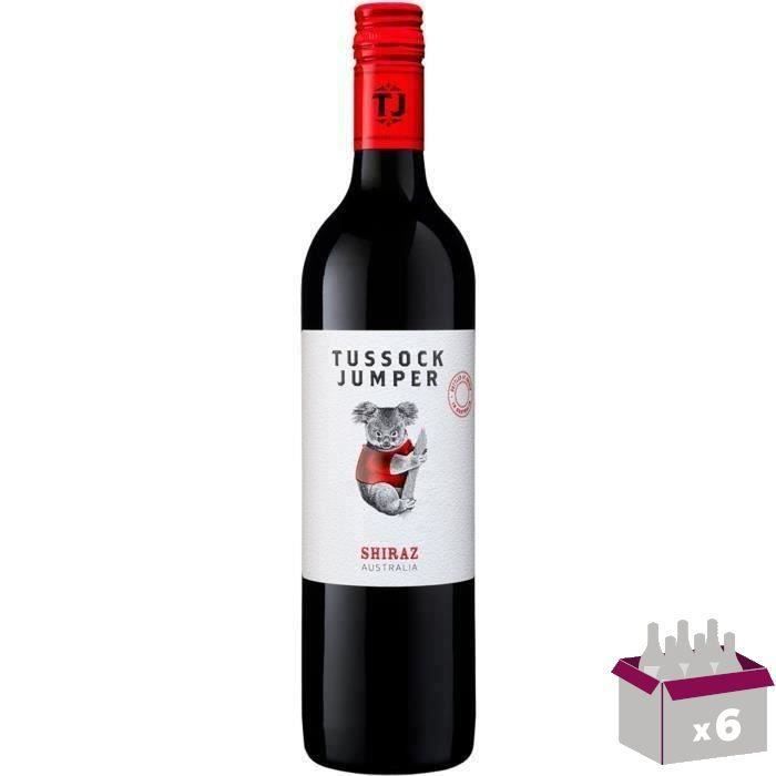 Tussock Jumper 2019 Shiraz - Vin rouge d'Australie x6