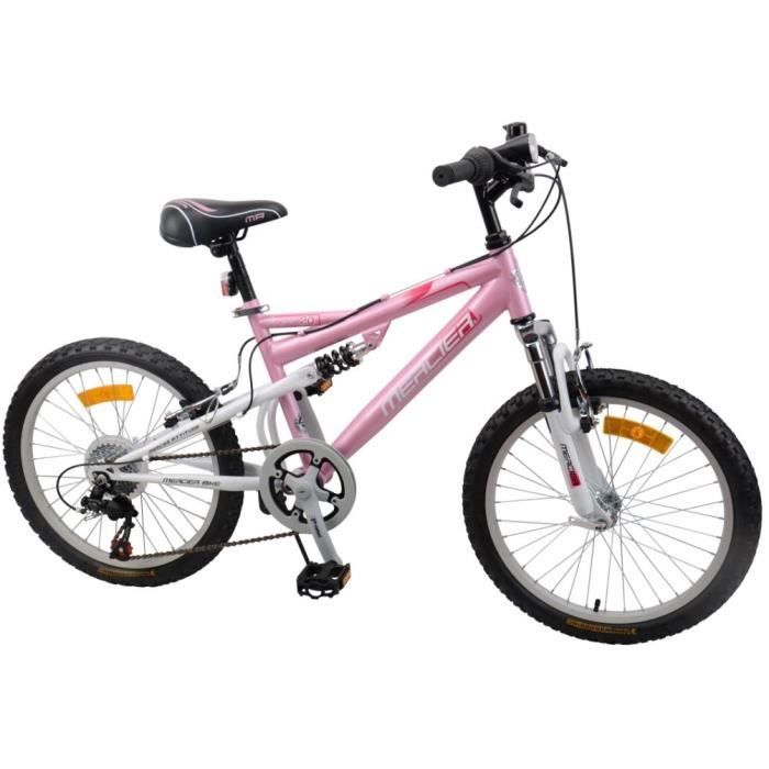 MERCIER Vélo VTT 20- Fille Tout suspendu 6 vitesses Star 20