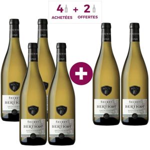 VIN BLANC Secret de Berticot Sauvignon 2021 Côtes de Duras - Vin blanc du Sud-Ouest x6