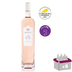VIN ROSE Vin rosé de Provence Berne Grande Récolte 2021 Côtes de Provence - 6 bouteilles