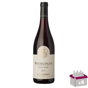 VIN ROUGE Jean Bouchard 2019 Pinot Noir - Vin rouge de Bourgogne x6