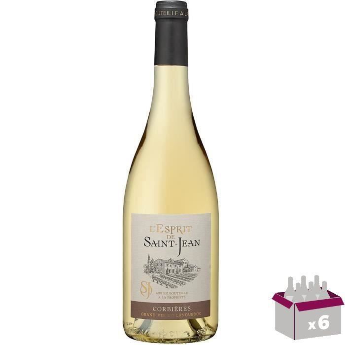 L'Esprit de SaintJean 2019 Corbières Vin blanc de Languedoc x6 La