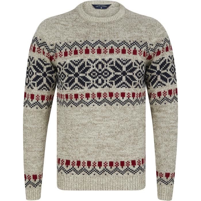 Pull discount jacquard homme