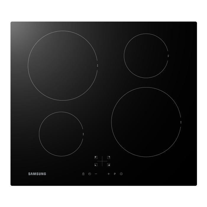 SAMSUNG NZ64F3NM1AB Table de cuisson induction-4 zones-L59xP52cm-Revêtement verre-Noir